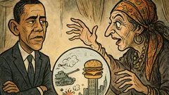 Виц: Обама пита гадателка за 2016-а