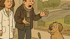 Виц: Собственик на дог при ветеринаря…